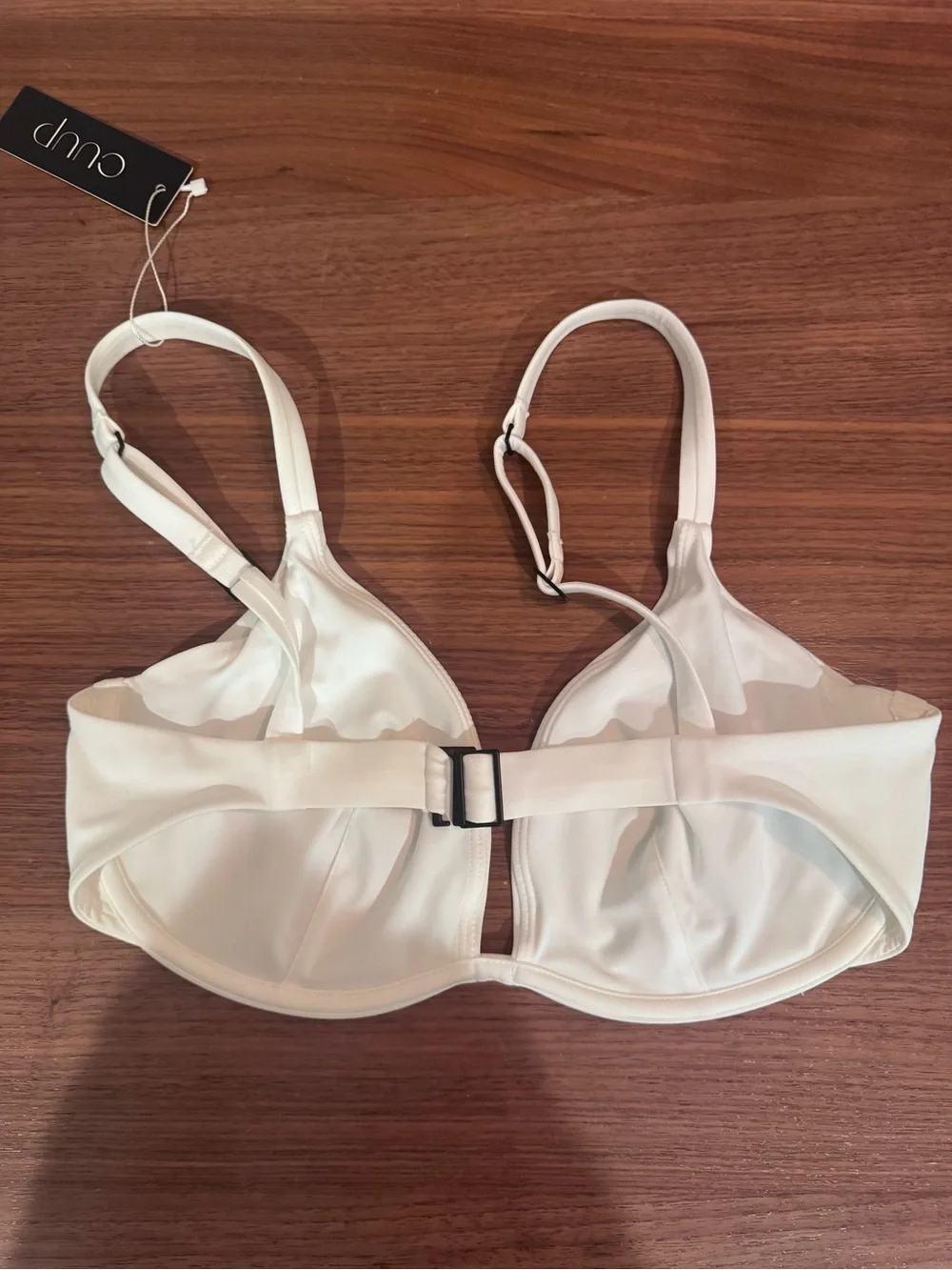 Cuup Women's White Underwire Swim Top